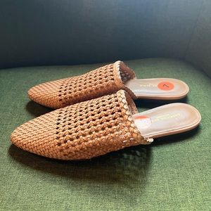 NWT Woven Slides / Flats